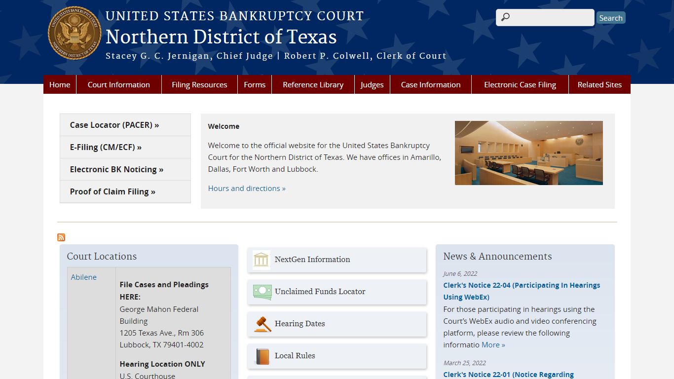 Northern District of Texas | United States Bankruptcy Court